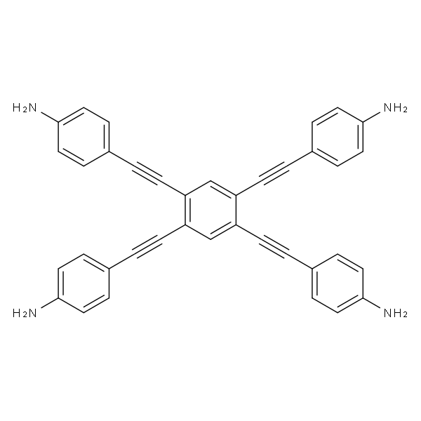 4，4'，4''，4'''-[苯-1，2，4，5-四基四(乙炔-2，1-二基)]四苯胺