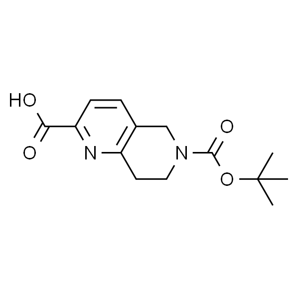 6-(叔丁氧基羰基)-5,6,7,8-四氢-1,6-二氮杂萘-2-羧酸