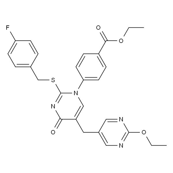 4-[5-[(2-乙氧基-5-嘧啶)甲基]-2-[[(4-氟苯基)甲基]硫代]-4-氧代-1(4H)