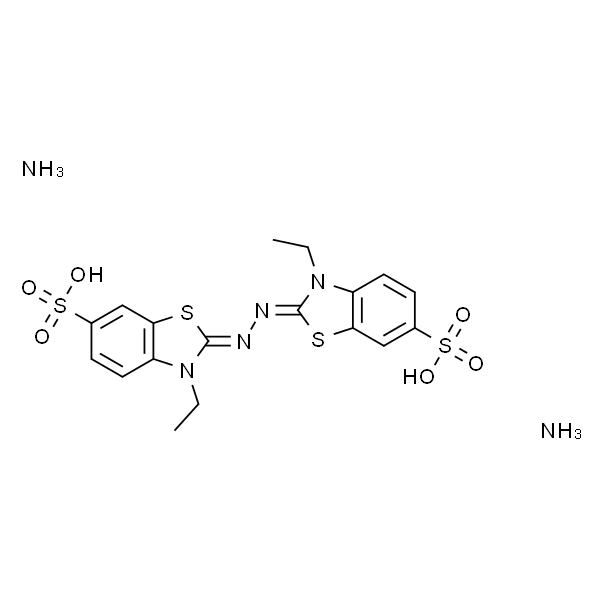 ABTS [=2,2'-联氮双(3-乙基苯并噻唑啉-6-磺酸)二铵盐] [用于生化研究]