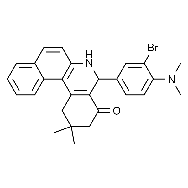 5-(3-溴-4-(二甲胺基)苯基)-2,3,5,6-四氢-2,2-二甲基苯并[a]菲啶-4(1H)-酮