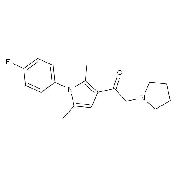 1-[1-(4-氟苯基)-2,5-二甲基-1H-吡咯-3-基]-2-(1-吡咯烷基)乙酮