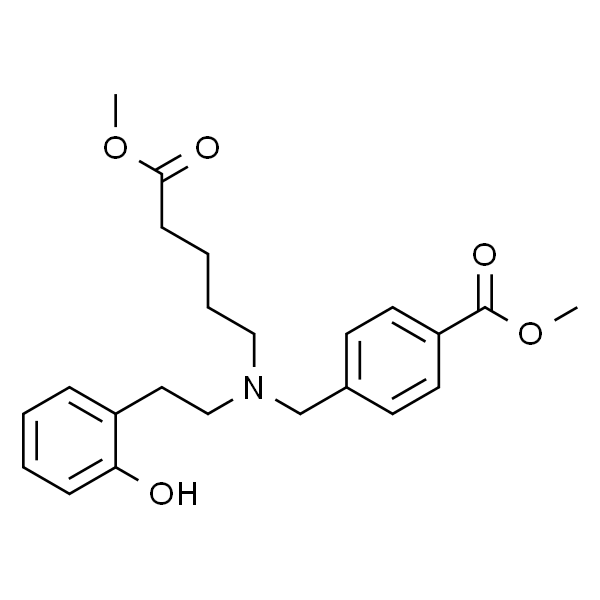 Benzoic acid,4-[[[2-(2-hydroxyphenyl)ethyl](5-methoxy-5-oxopentyl)amino]methyl]-, methyl ester