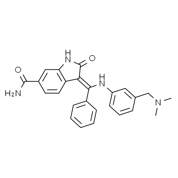 (Z)-3-(((3-((二甲基氨基)甲基)苯基)氨基)(苯基)亚甲基)-2-氧代吲哚-6-甲酰胺