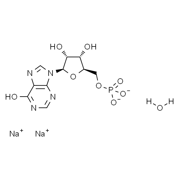 ((2R,3S,4R,5R)-3,4-二羟基-5-(6-羟基-9H-嘌呤-9-基)四氢呋喃-2-基)甲基磷酸钠 x水合物