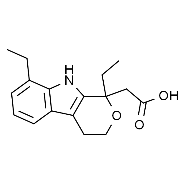 2-(1,8-二乙基-1,3,4,9-四氢吡喃并[3,4-b]吲哚-1-基)乙酸