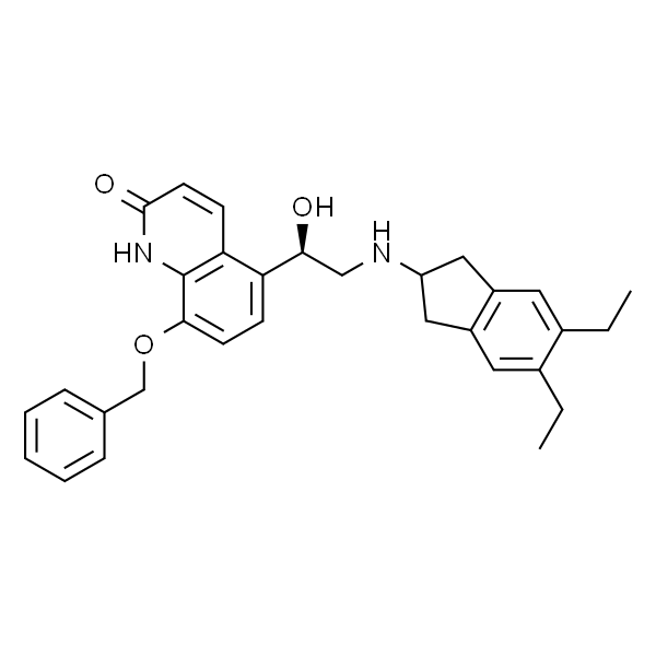 (R)-8-(苄氧基)-5-(2-(5,6-二乙基-2,3-二氢-1H-茚-2-基)氨基)-1-羟乙基)喹啉-2(1H)-酮
