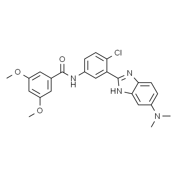 N-[4-氯-3-[5-(二甲基氨基)-1H-苯并咪唑-2-基]苯基]-3,5-二甲氧基苯甲酰胺
