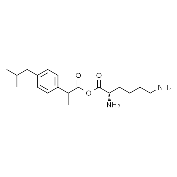 (S)-2,6-二氨基己酸2-(4-异丁基苯基)丙酸盐