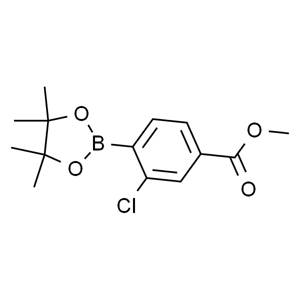 甲基3-氯-4-(4,4,5,5-1,3,2-二氧杂硼硼烷-2-基四甲基)苯甲酸酯