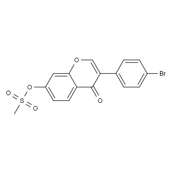 3-(4-溴苯基)-4-氧代-7-[(甲磺酰基)氧基]-4H-色烯