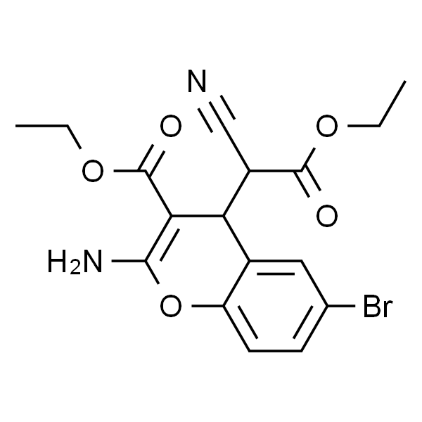 乙基-2-氨基-6-溴-4-(1-氰基-2-乙氧基-2-甲酰)-4H-苯并呋喃-3-羧酸
