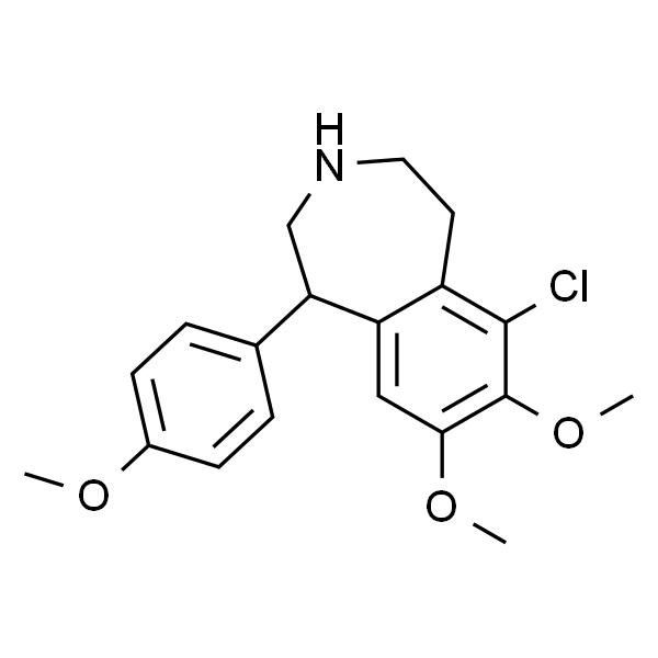 6-氯-2,3,4,5-四氢-7,8-二甲氧基-1-(4-甲氧基苯基)-1H-3-苯并氮杂卓