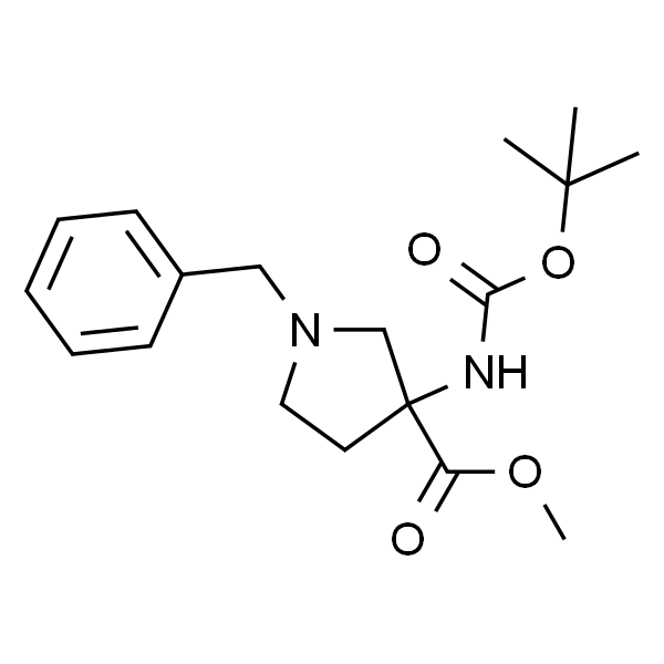 1-苄基-3-(Boc-氨基)吡咯烷-3-甲酸甲酯