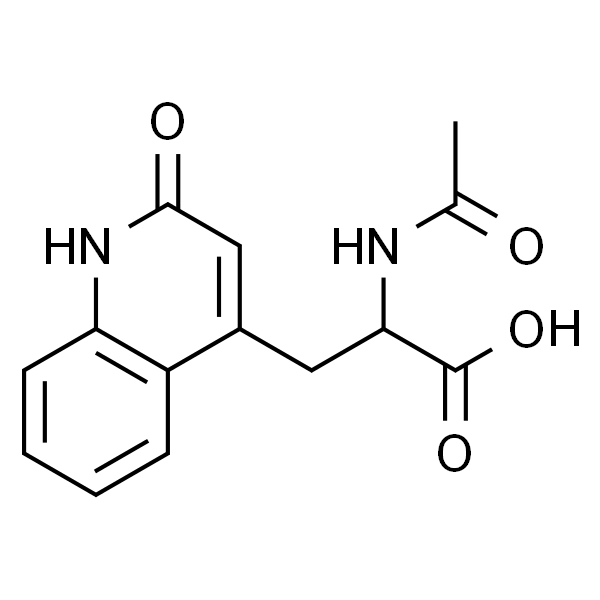 2-Acetylamino-3-(2-quinolon-4-yl)propionic acid