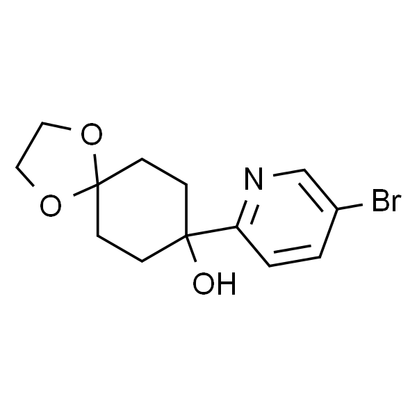 8-(5-溴-2-吡啶基)-8-羟基-1,4-二氧杂螺[4.5]癸烷