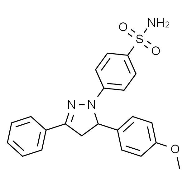 4-(5-(4-甲氧基苯基)-3-苯基-4,5-二氢-1H-吡唑-1-基)苯磺酰胺