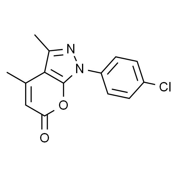 1-(4-氯苯基)-3,4-二甲基吡喃[2,3-c]吡唑-6(1H)-酮
