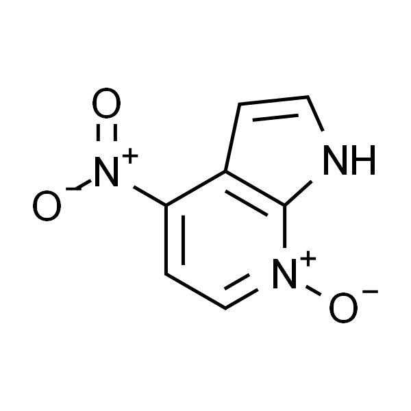 1H-PYRROLO[2,3-B]PYRIDINE, 4-NITRO-, 7-OXIDE