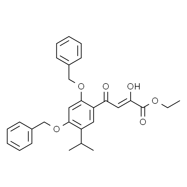 2-Butenoic acid, 2-hydroxy-4-[5-(1-Methylethyl)-2,4-bis(phenylMethoxy)phenyl]-4-oxo-, ethyl ester