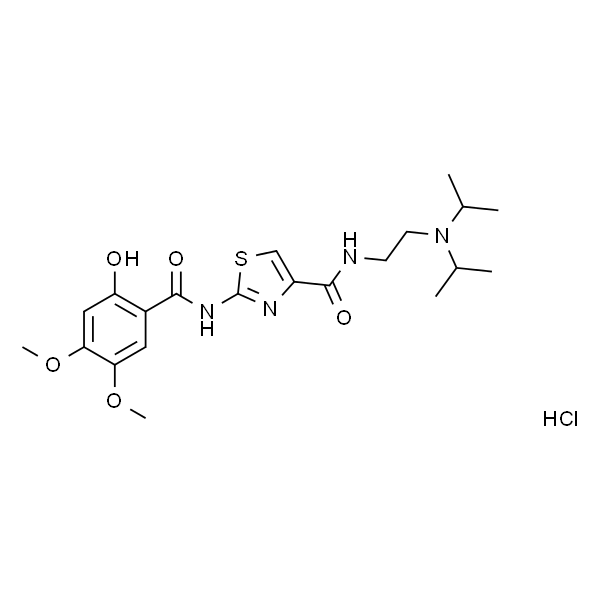 N-(2-(二异丙基氨基)乙基)-2-(2-羟基-4,5-二甲氧基苯甲酰胺)噻唑-4-甲酰胺盐酸盐三水合物