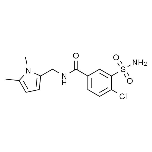 4-氯-N-((1,5-二甲基-1H-吡咯-2-基)甲基)-3-氨磺酰苯甲酰胺