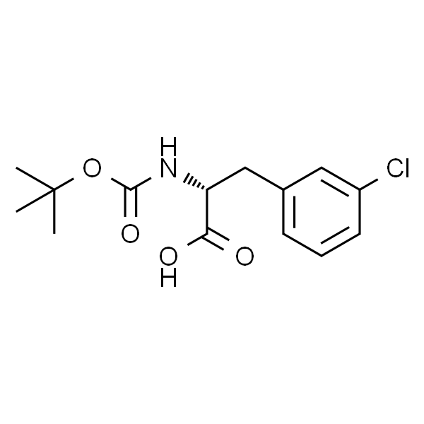 N-叔丁氧羰基-D-3-氯苯丙氨酸