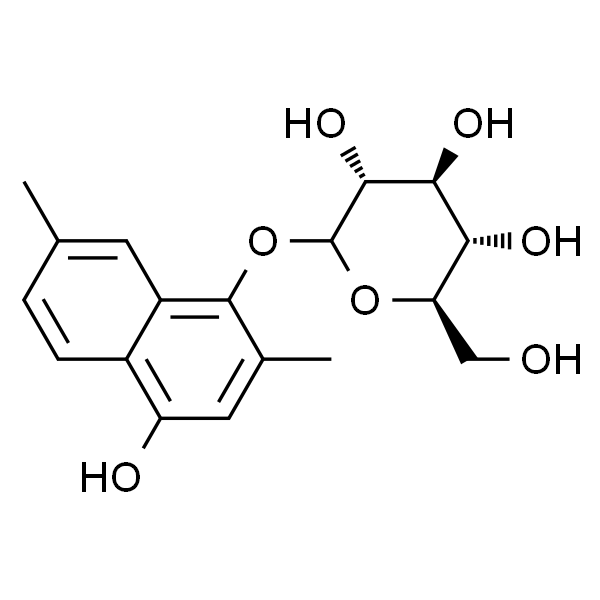 2,7-Dimethyl-1,4-dihydroxynaphthalene 1-O-glucoside