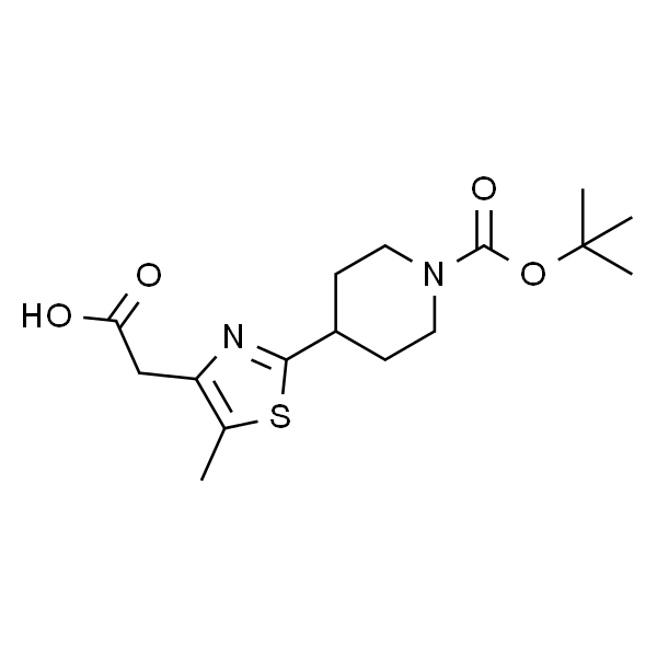 {2-[1-(叔丁氧羰酰)哌啶-4-基]-5-甲基-1,3-噻唑-4-yl}乙酸