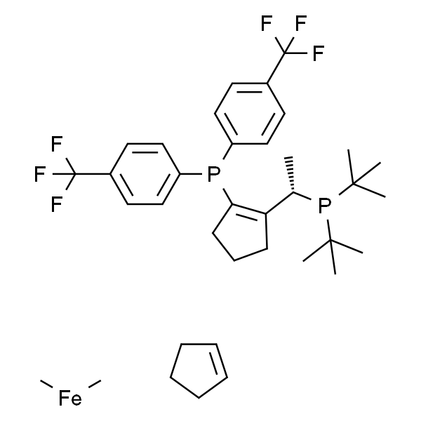 (S)-1-((Rp)-2-[双[4-(三氟甲基)苯基]膦]二茂铁基)乙基-二叔丁基膦