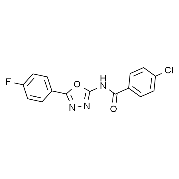 4-氯-N-(5-(4-氟苯基)-1,3,4-恶二唑-2-基)苯甲酰胺