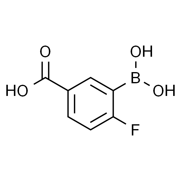 5-羧基-2-氟苯基硼酸	(含不同量的酸酐)