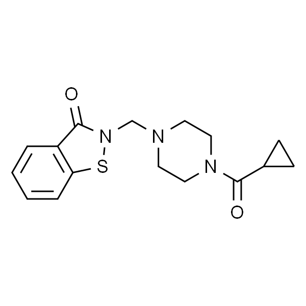 2-((4-(环丙烷羰基)哌嗪-1-基)甲基)苯并[d]异噻唑-3(2H)-酮