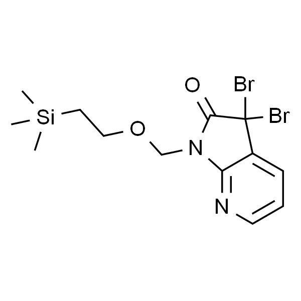 3,3-dibroMo-1-((2-(triMethylsilyl)ethoxy)Methyl)-1H-pyrrolo[2,3-b]pyridin-2(3H)-one