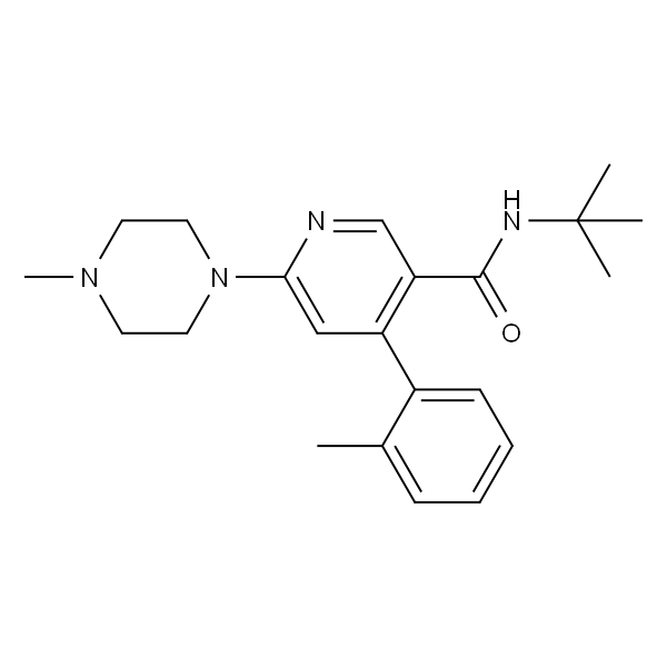 N-(叔丁基)-6-(4-甲基哌嗪-1-基)-4-(邻甲苯基)烟酰胺