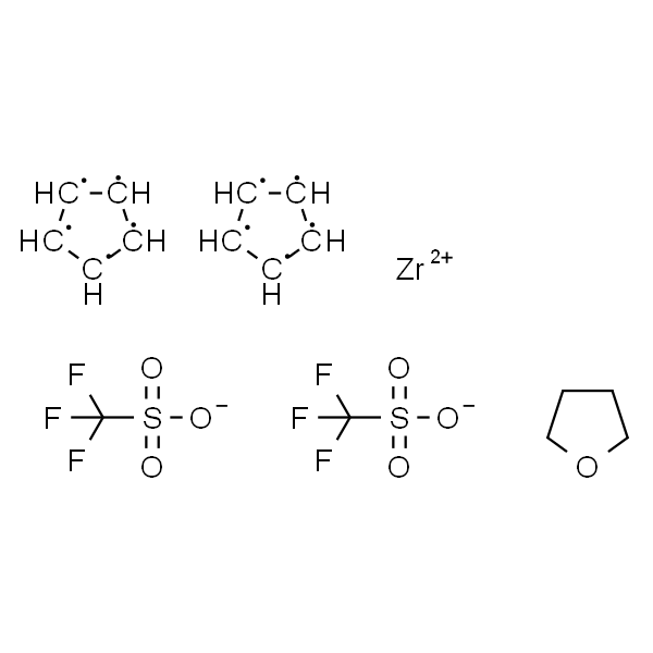 Bis(cyclopentadienyl)zirconium bis(trifluoromethanesulfonate)鮰etrahydrofuran complex