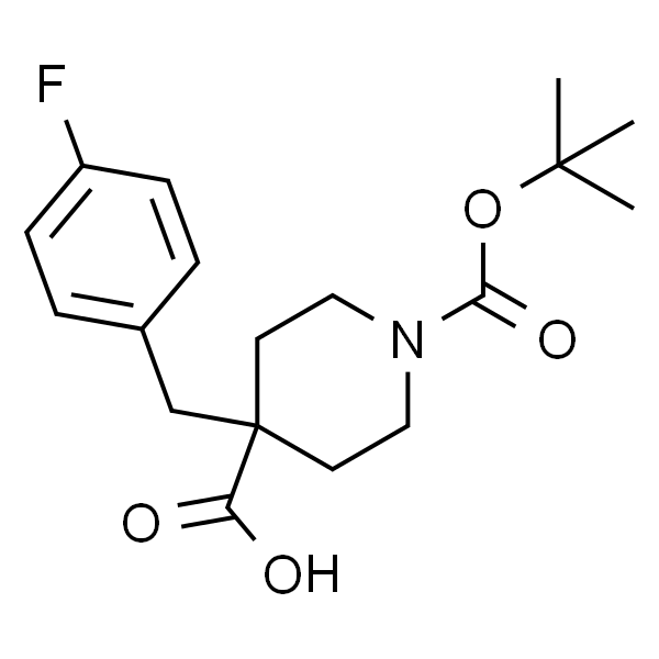 1-(tert-butoxycarbonyl)-4-(4-fluorobenzyl)piperidine-4-carboxylic acid