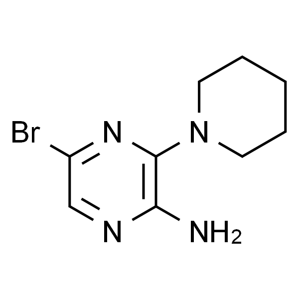 2-氨基-5-溴-3-哌啶基吡嗪