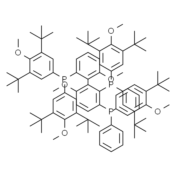 (S)-(+)-2,2'-双[二 (3,5-二-叔丁基-4-甲氧基苯基)膦基]-(二苯基膦)-6,6'-二甲氧基-1,1'-联苯