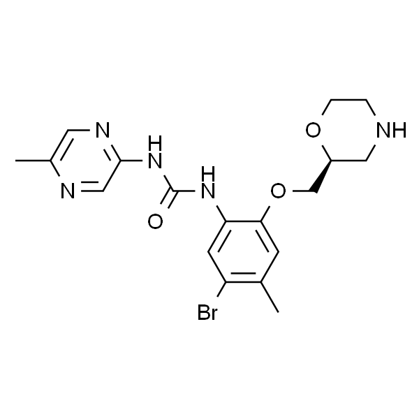 N-[5-溴-4-甲基-2-[(2S)-2-吗啉甲氧基]苯基]-N'-(5-甲基-2-吡嗪基)脲