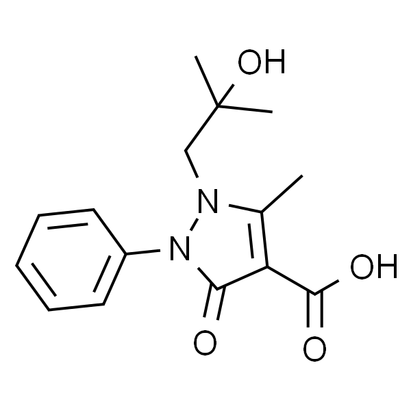 1-(2-羟基-2-甲基丙基)-2-苯基-3-氧代-5-甲基-2,3-二氢吡唑-4-甲酸