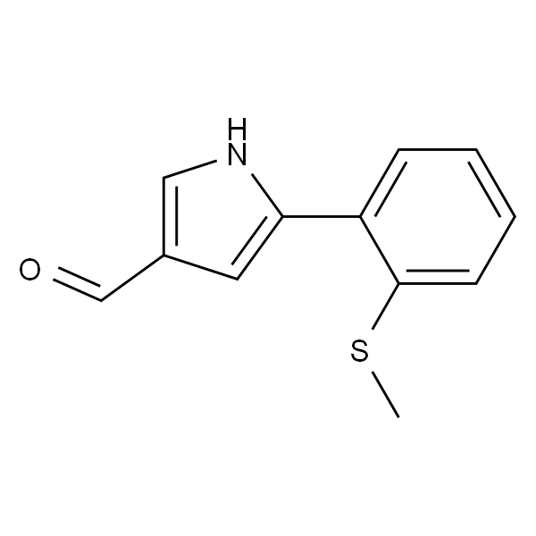 5-[2-(甲硫基)苯基]-1H-吡咯-3-甲醛