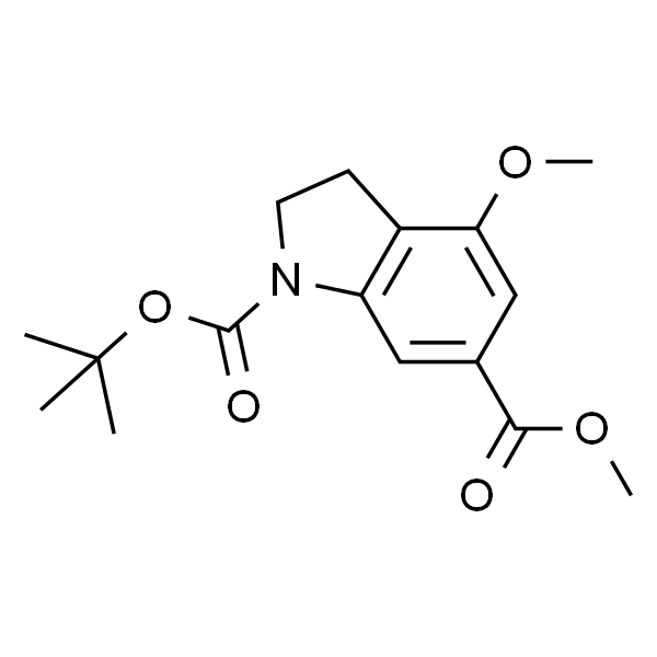 1-Boc-4-甲氧基吲哚啉-6-甲酸甲酯