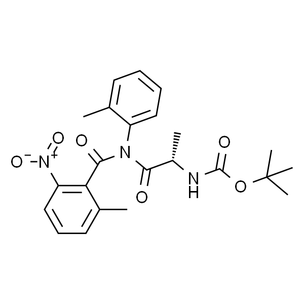 Carbamic acid, N-[(1S)-1-methyl-2-[(2-methyl-6-nitrobenzoyl)(2-methylphenyl)amino]-2-oxoethyl]-, 1,1-dimethylethyl ester
