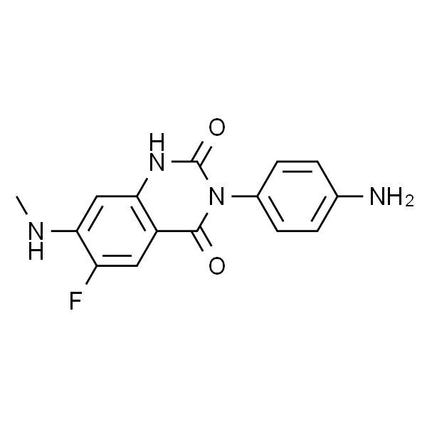 3-(4-氨基苯基)-6-氟-7-(甲氨基)喹唑啉-2,4(1H,3H)-二酮