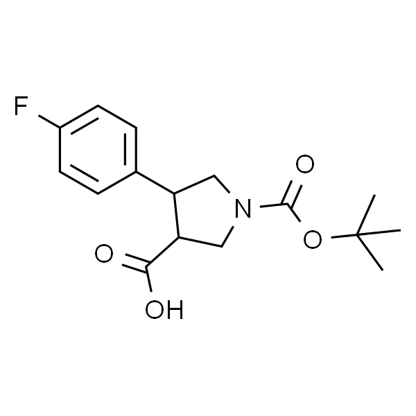 1-(叔丁氧基羰基)-4-(4-氟苯基)吡咯烷-3-羧酸