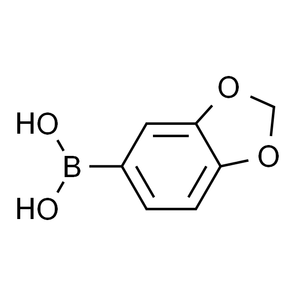 3,4-(亚甲二氧基)苯硼酸 (含有数量不等的酸酐)