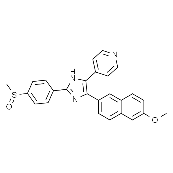 4-(4-(6-甲氧基萘-2-基)-2-(4-(甲基亚磺酰基)苯基)-1H-咪唑-5-基)吡啶