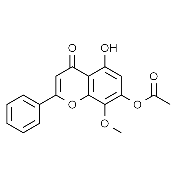 5-羟基-7-乙酰氧基-8-甲氧基黄酮